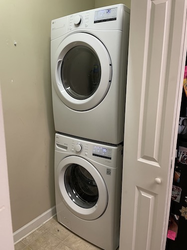 Laundry, brand-new front-load machines