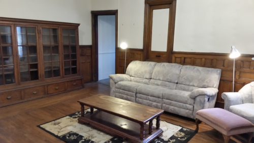 Living Room with hardwood floors